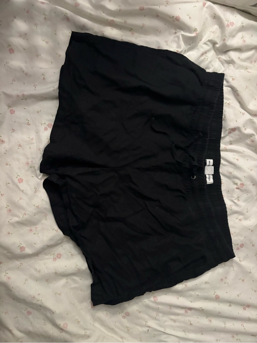 Amazon Essentials Black Women's Athletic Lounge Shorts